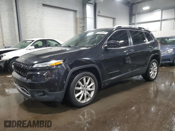 2016 Jeep Cherokee Limited with VIN 1C4PJLDS1GW249858, listed as a Copart auction lot 87513625 with 163,562 mi miles and Salvage Title. Bid and sale history available at carsss.com. Image 1.