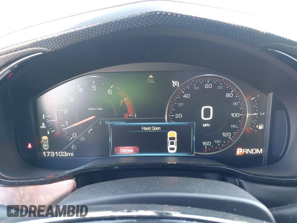 2015 Cadillac CTS Performance RWD with VIN 1G6AS5SX4F0136097, listed as a IAAI auction lot 42613633 with 173,103 mi miles and . Bid and sale history available at DreamBid. Image 7.
