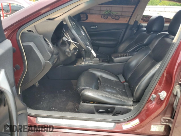 2012 Nissan Maxima S with VIN 1N4AA5AP2CC828778, listed as a Copart auction lot 62322405 with 187,768 mi miles and Clean title. Bid and sale history available at DreamBid. Image 7.