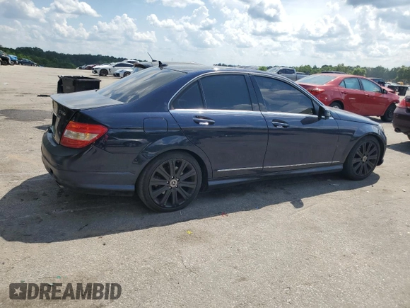 2011 Mercedes-Benz C 300 Sport with VIN WDDGF8BB4BR139871, listed as a Copart auction lot 54922615 with 189,937 mi miles and Salvage title. Bid and sale history available at DreamBid. Image 3.