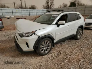 2021 Toyota RAV4 XLE Premium with VIN 2T3C1RFV0MW141833, listed as a Copart auction lot 49157415 with 54,072 mi miles and Salvage Title. Bid and sale history available at carsss.com. Image 1.