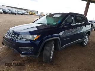 2017 Jeep Compass Latitude with VIN 3C4NJDBB3HT646110, listed as a IAAI auction lot 41789067 with 56,165 mi miles. Bid and sale history available at carsss.com. Image 17.