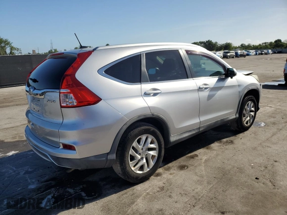 2015 Honda CR-V EX-L with VIN 2HKRM4H75FH656856, listed as a Copart auction lot 51367985 with 89,981 mi miles and Salvage Title. Bid and sale history available at carsss.com. Image 3.