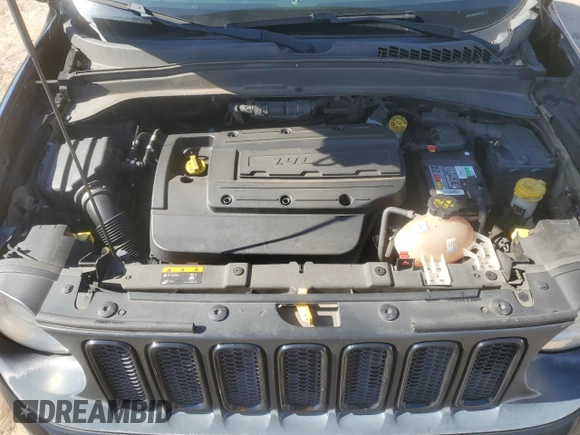 2017 Jeep Renegade Altitude with VIN ZACCJABH3HPE93665, listed as a Copart auction lot 48700355 with 110,218 mi miles and Salvage title. Bid and sale history available at DreamBid. Image 11.