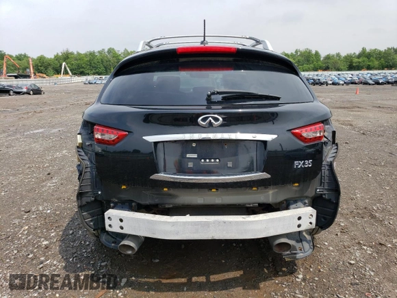2009 Infiniti FX35 with VIN JNRAS18W59M156067, listed as a Copart auction lot 50407644 with 247,423 mi miles and Salvage Title. Bid and sale history available at carsss.com. Image 6.