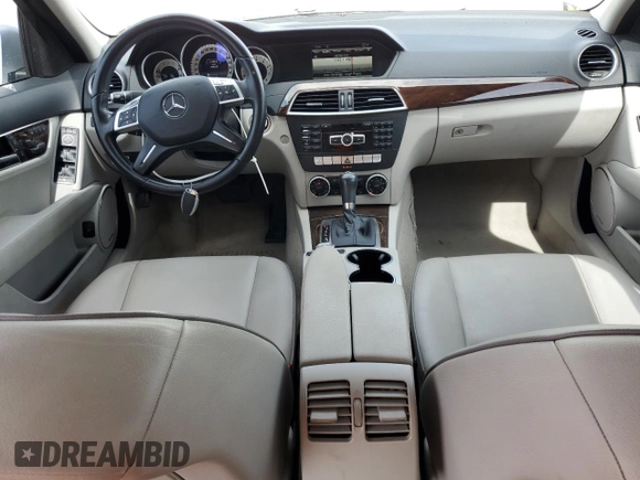 2014 Mercedes-Benz C 250 Sport with VIN WDDGF4HB1EA950028, listed as a Copart auction lot 58206825 with 105,523 mi miles and Salvage title. Bid and sale history available at DreamBid. Image 8.