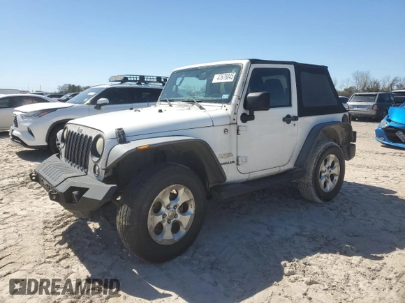 2014 Jeep Wrangler Sahara with VIN 1C4AJWBGXEL214269, listed as a Copart auction lot 47678045 with 283,634 mi miles and Clean Title. Bid and sale history available at DreamBid. Image 1.