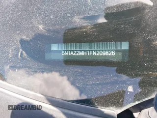 2015 Nissan Murano SL z VIN 5N1AZ2MH1FN209826, wystawiony jako IAAI lot #42048318 z przebiegiem 110 190 mil mil oraz . Historia ofert i sprzedaży dostępna na DreamBid. Obrazek 9.