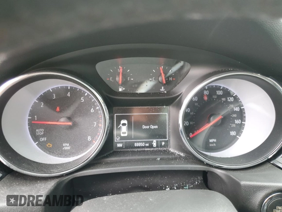 2019 Buick Regal Preferred with VIN W04GL6SXXK1075623, listed as a Copart auction lot 53975035 with 69,950 mi miles and Salvage title. Bid and sale history available at DreamBid. Image 9.