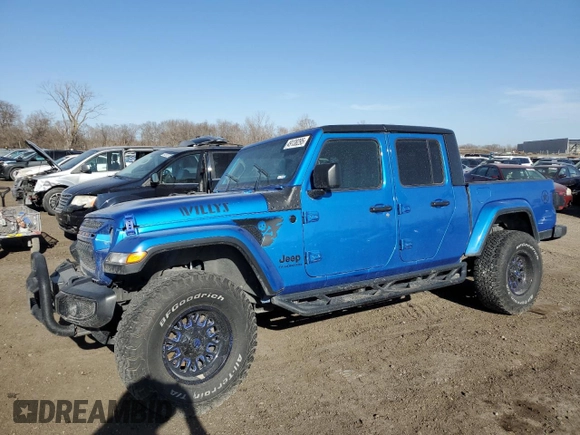 2021 Jeep Gladiator Sport S z VIN 1C6HJTAGXML535345, wystawiony jako Copart lot #49138295 z przebiegiem 31 785 mil mil oraz Szkoda całkowita • Salvage title. Historia ofert i sprzedaży dostępna na DreamBid. Obrazek 1.
