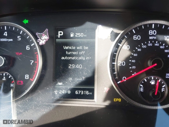 2022 Kia K5 GT-Line with VIN 5XXG64J28NG161397, listed as a IAAI auction lot 41481882 with 67,316 mi miles. Bid and sale history available at carsss.com. Image 16.