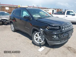 2024 Jeep Compass Latitude with VIN 3C4NJDBN4RT100797, listed as a IAAI auction lot 42572805 with 26,508 mi miles and . Bid and sale history available at DreamBid. Image 1.