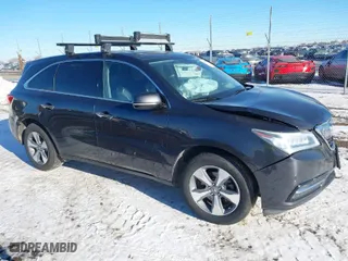 2016 Acura MDX with VIN 5FRYD4H27GB043605, listed as a IAAI auction lot 41402737 with 129,259 mi miles. Bid and sale history available at carsss.com. Image 1.