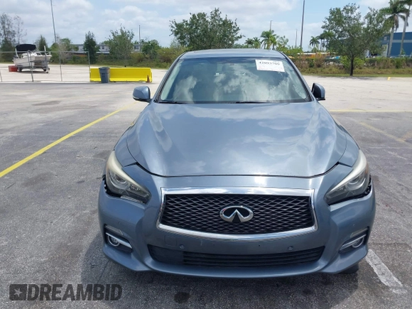 2016 Infiniti Q50 3.0t Premium with VIN JN1EV7AR3GM345977, listed as a IAAI auction lot 42093709 with 85,405 mi miles. Bid and sale history available at carsss.com. Image 6.
