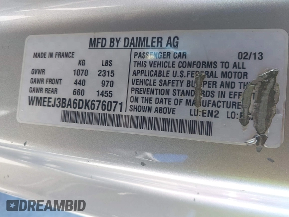 2013 Smart fortwo Pure с VIN WMEEJ3BA6DK676071, выставлен на аукционе IAAI как лот 42677618 с пробегом 191 709 миль миль и . История ставок и продаж доступна на DreamBid. Изображение 9.