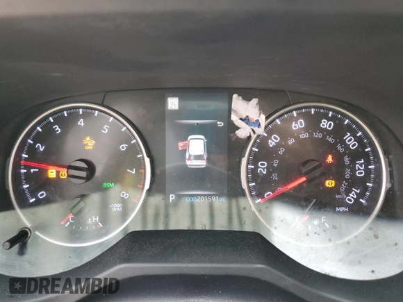 2019 Toyota RAV4 LE with VIN JTMK1RFV6KD018639, listed as a Copart auction lot 47793105 with 201,591 mi miles and Salvage Title. Bid and sale history available at carsss.com. Image 9.