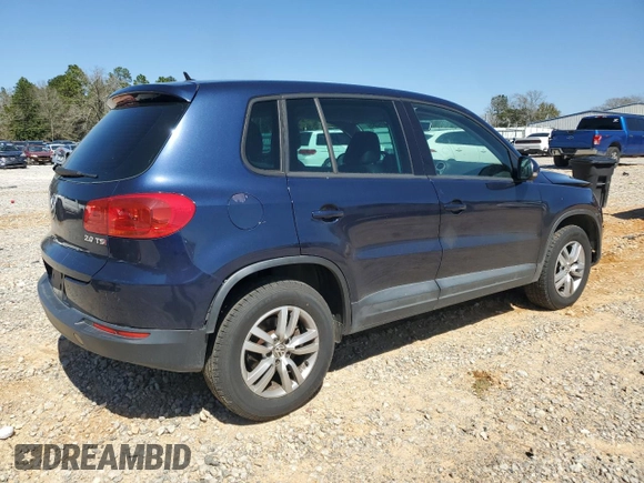 2012 Volkswagen Tiguan SEL with VIN WVGAV7AX0CW563993, listed as a Copart auction lot 48489285 with 129,021 mi miles and Salvage Title. Bid and sale history available at DreamBid. Image 3.