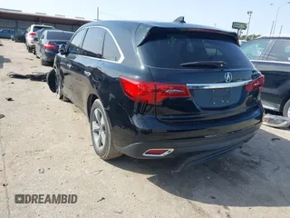 2014 Acura MDX with VIN 5FRYD3H28EB004674, listed as a IAAI auction lot 41564414 with 186,220 mi miles. Bid and sale history available at carsss.com. Image 3.