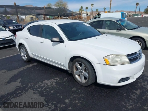 2013 Dodge Avenger SE with VIN 1C3CDZAB6DN741420, listed as a IAAI auction lot 41842578 with 161,829 mi miles and . Bid and sale history available at DreamBid. Image 1.