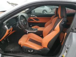 2022 BMW M4 with VIN WBS53AZ02NCK07087, listed as a Copart auction lot 47795225 with 20,563 mi miles and Salvage Title. Bid and sale history available at carsss.com. Image 7.