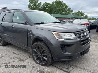 2018 Ford Explorer XLT with VIN 1FM5K8DH2JGB76874, listed as a Copart auction lot 55861285 with 161,143 mi miles and Clean Title. Bid and sale history available at carsss.com. Image 1.