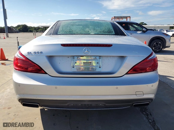 2015 Mercedes-Benz SL-Class SL 550 with VIN WDDJK7DA9FF033987, listed as a Copart auction lot 73691824 with 0 mi miles and Salvage Title. Bid and sale history available at carsss.com. Image 6.