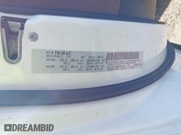 2017 Chrysler Pacifica Limited с VIN 2C4RC1GG0HR505044, выставлен на аукционе IAAI как лот 42541256 с пробегом 97 341 миль миль и . История ставок и продаж доступна на DreamBid. Изображение 9.