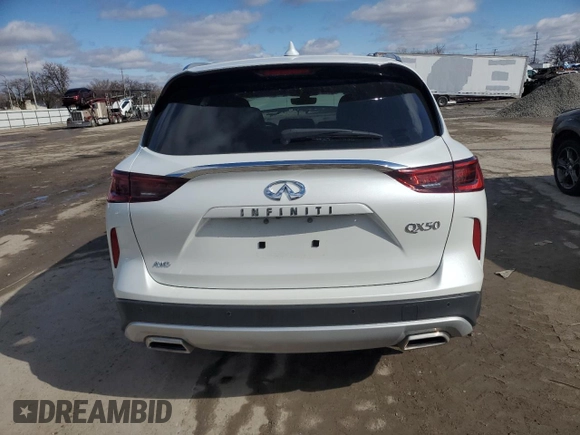 2024 Infiniti QX50 Luxe with VIN 3PCAJ5BB1RF104136, listed as a Copart auction lot 47448215 with 521 mi miles and Salvage title. Bid and sale history available at DreamBid. Image 6.