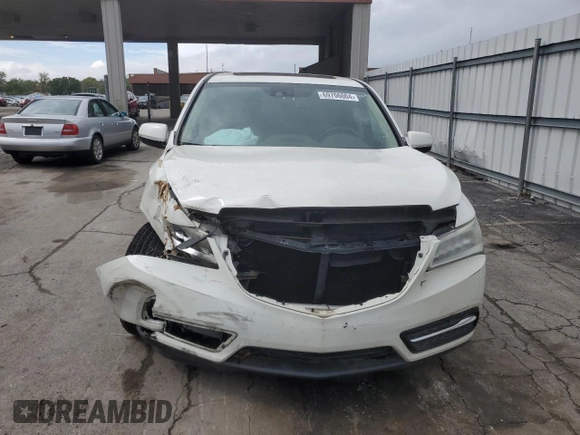 2014 Acura MDX Technology with VIN 5FRYD4H45EB033296, listed as a Copart auction lot 69706004 with 110,288 mi miles and Salvage title. Bid and sale history available at DreamBid. Image 5.