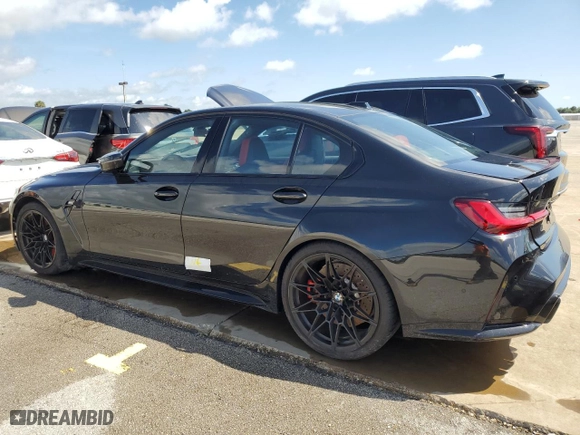 2024 BMW M3 with VIN WBS53AY04RFR96736, listed as a Copart auction lot 73720824 with 0 mi miles and Non Repairable. Bid and sale history available at carsss.com. Image 2.