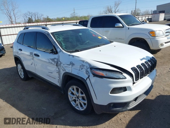 2018 Jeep Cherokee Latitude Tech Connect z VIN 1C4PJLCB3JD566741, wystawiony jako IAAI lot #41855103 z przebiegiem 97 829 mil mil oraz . Historia ofert i sprzedaży dostępna na DreamBid. Obrazek 1.