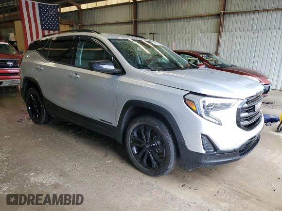 2021 GMC Terrain SLE z VIN 3GKALTEV5ML400876, wystawiony jako Copart lot #55982815 z przebiegiem 38 993 mil mil oraz Szkoda całkowita • Salvage title. Historia ofert i sprzedaży dostępna na DreamBid. Obrazek 4.