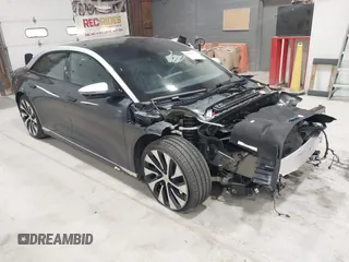 2022 Lucid Air Grand Touring with VIN 50EA1GBA7NA002468, listed as a IAAI auction lot 41649694 with 16,972 mi miles. Bid and sale history available at carsss.com. Image 1.