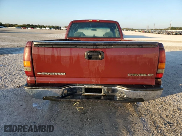2001 Chevrolet Silverado 1500 LS with VIN 1GCEC19VX1E284081, listed as a Copart auction lot 85853514 with 210,136 mi miles and Salvage Title. Bid and sale history available at DreamBid. Image 6.