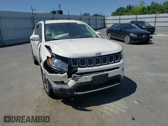 2020 Jeep Compass Limited with VIN 3C4NJCCBXLT154594, listed as a Copart auction lot 57890455 with 107,541 mi miles and Salvage title. Bid and sale history available at DreamBid. Image 14.