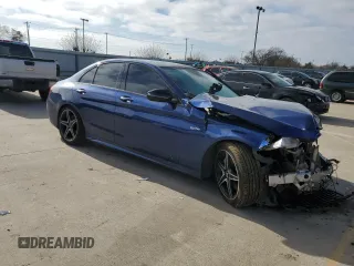 2018 Mercedes-Benz C 43 AMG with VIN 55SWF6EB3JU252235, listed as a Copart auction lot 85720424 with 74,266 mi miles and Salvage Title. Bid and sale history available at carsss.com. Image 4.