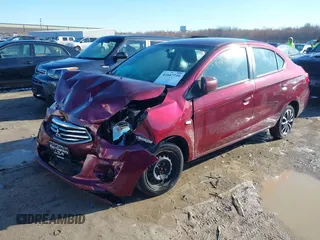 2018 Mitsubishi Mirage G4 ES with VIN ML32F3FJXJHF14343, listed as a IAAI auction lot 41847739 with 95,302 mi miles. Bid and sale history available at carsss.com. Image 17.