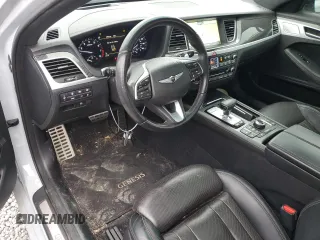 2019 Genesis G80 3.3T Sport with VIN KMHGN4JB4KU299586, listed as a Copart auction lot 85801754 with 50,162 mi miles and Salvage Title. Bid and sale history available at carsss.com. Image 8.