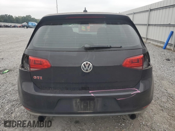 2016 Volkswagen GTI S with VIN 3VW447AU7GM018032, listed as a Copart auction lot 72693904 with 105,001 mi miles and Salvage Title. Bid and sale history available at DreamBid. Image 6.