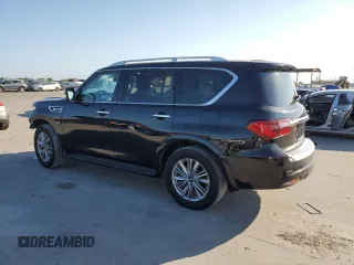 2020 Infiniti QX80 LUXE with VIN JN8AZ2NF4L9703222, listed as a Copart auction lot 66903364 with 99,705 mi miles and Clean Title. Bid and sale history available at carsss.com. Image 2.