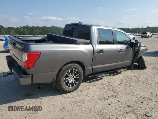 2022 Nissan Titan SV with VIN 1N6AA1EF6NN102544, listed as a Copart auction lot 74983344 with 34,090 mi miles and Salvage title. Bid and sale history available at DreamBid. Image 3.