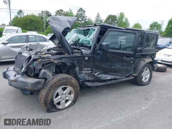 2016 Jeep Wrangler Unlimited Sport with VIN 1C4BJWDG1GL288118, listed as a IAAI auction lot 42099893 with 78,774 mi miles and . Bid and sale history available at DreamBid. Image 18.