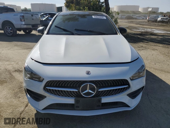 2020 Mercedes-Benz CLA 250 with VIN WDD5J4GB8LN062535, listed as a Copart auction lot 49666095 with 60,088 mi miles and Salvage Title. Bid and sale history available at DreamBid. Image 5.