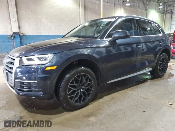 2018 Audi Q5 Premium Plus with VIN WA1BNAFY1J2041640, listed as a Copart auction lot 51764685 with 74,207 mi miles and Clean Title. Bid and sale history available at carsss.com. Image 1.