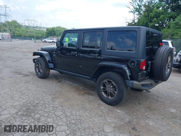 2016 Jeep Wrangler Unlimited Sahara z VIN 1C4HJWEG3GL343340, wystawiony jako IAAI lot #42683859 z przebiegiem 92 878 mil mil oraz . Historia ofert i sprzedaży dostępna na DreamBid. Obrazek 3.