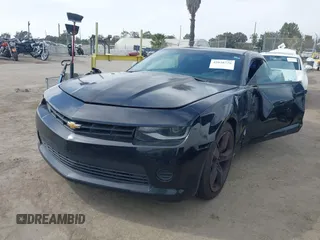 2014 Chevrolet Camaro LS with VIN 2G1FA1E37E9305730, listed as a IAAI auction lot 42028726 with 128,564 mi miles. Bid and sale history available at carsss.com. Image 2.
