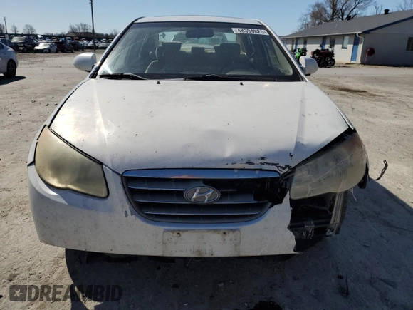 2009 Hyundai Elantra SE z VIN KMHDU46D29U726810, wystawiony jako Copart lot #48394825 z przebiegiem 172 611 mil mil oraz Szkoda całkowita • Salvage title. Historia ofert i sprzedaży dostępna na DreamBid. Obrazek 5.