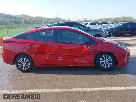 2020 Toyota Prius LE with VIN JTDL9RFU8L3019030, listed as a IAAI auction lot 41973490 with 58,361 mi miles and . Bid and sale history available at DreamBid. Image 13.