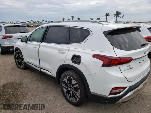 2019 Hyundai Santa Fe Ultimate with VIN 5NMS5CAA7KH023491, listed as a Copart auction lot 62713402 with 0 mi miles. Bid and sale history available at carsss.com. Image 3.