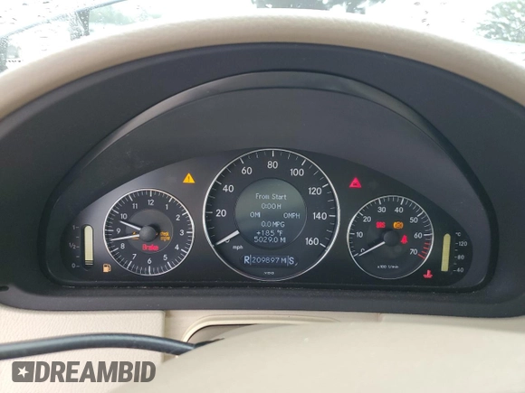 2009 Mercedes-Benz CLK 350 z VIN WDBTK56F69T103241, wystawiony jako Copart lot #63285335 z przebiegiem 209 897 mil mil oraz Szkoda całkowita • Salvage title. Historia ofert i sprzedaży dostępna na DreamBid. Obrazek 9.